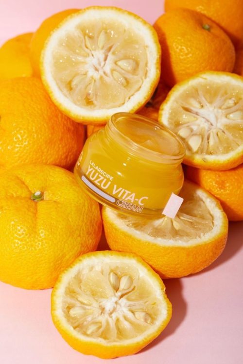 LalaRecipe Yuzu Vita C Cream Rozjaśniający Krem do Twarzy z Witaminą C 50ml - obrazek 4