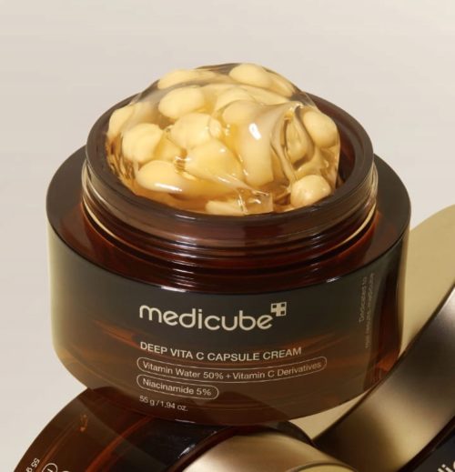 Medicube Deep Vita C Capsule Cream - Rozjaśniająco-Ujędrniający Krem 55g - obrazek 3