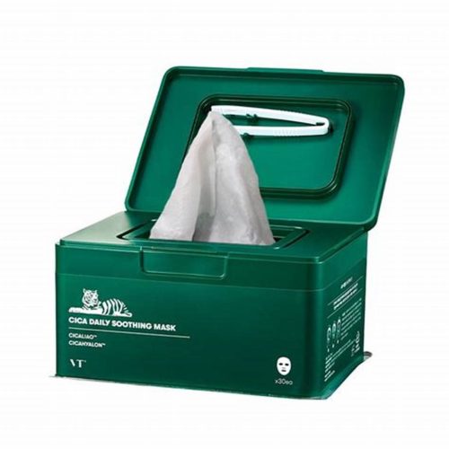 VT Cosmetics CICA Daily Soothing Mask - Kojące Maski w Płachcie 30szt. - obrazek 5