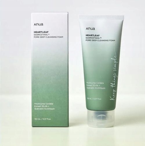 Anua Heartleaf Quercetinol Pore Deep Foam - myjąca pianka do twarzy 150ml - obrazek 5