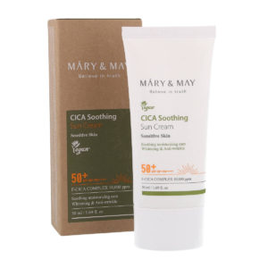 Mary&May Cica Soothing Sun Cream SPF50+/PA++++ krem przeciwsłoneczny 50ml