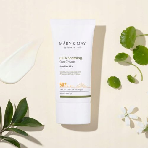 Mary&May Cica Soothing Sun Cream SPF50+/PA++++ krem przeciwsłoneczny 50ml - obrazek 3