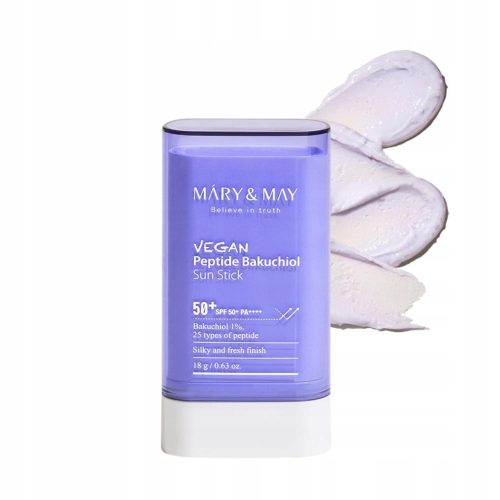 Mary&May Vegan Peptide Bakuchiol Sun Stick SPF50 Sztyft Przeciwsłoneczny - obrazek 2