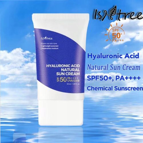 Isntree Hyaluronic Acid Natural Sun Cream SPF50 - Krem z Filtrem UV, 50ml - obrazek 3