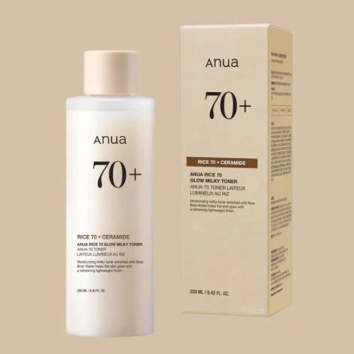 Anua Rice 70 Glow Milky Toner Rozświetlający Tonik Ryżowy do Twarzy, 250ml - obrazek 2