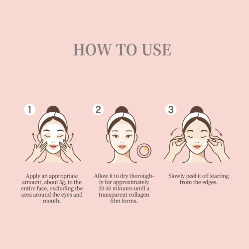 Pestlo Baby Collagen Glow Mask Maska kolagenowa do twarzy peel-off 70ml - obrazek 3