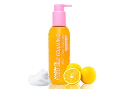 LalaRecipe Yuzu Self Foaming 3in1 Cleanser Pianka z Ekstraktem z Yuzu 200ml - obrazek 2