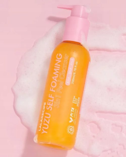 LalaRecipe Yuzu Self Foaming 3in1 Cleanser Pianka z Ekstraktem z Yuzu 200ml - obrazek 5